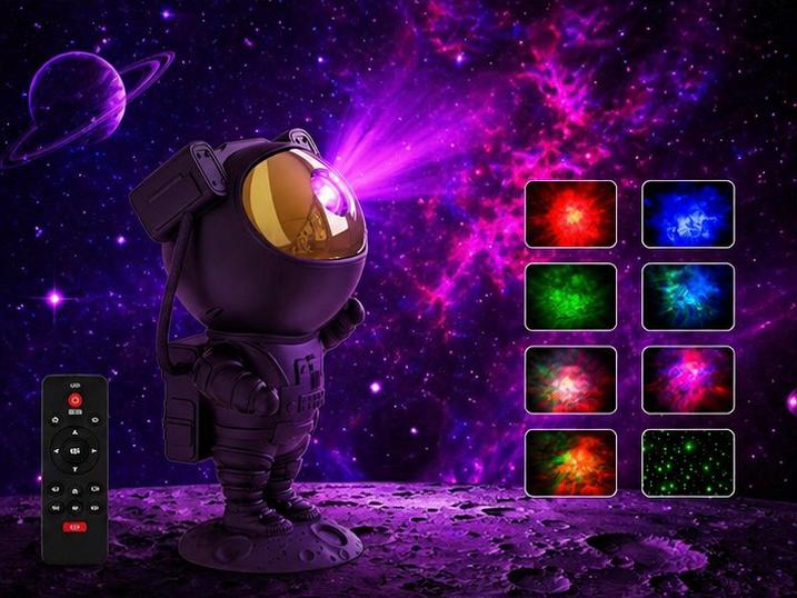 Proyector Astronauta Negro🚀🌌