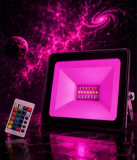 Reflector RGB Multicolor para Interiores y Exteriores 🌈💡