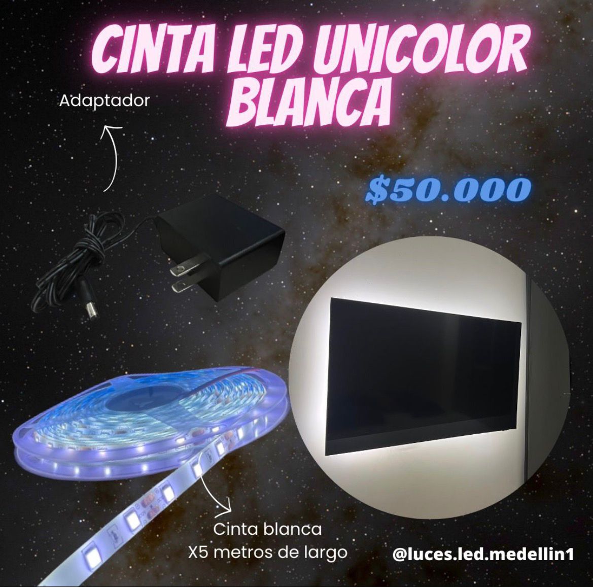 Cinta Led Blanca
