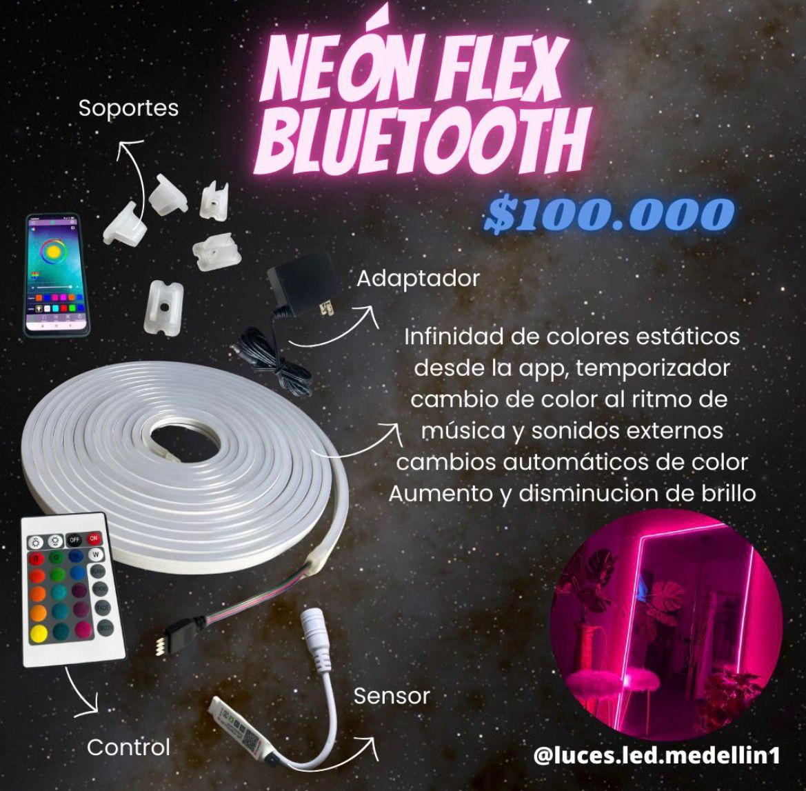 Neón Flex Bluethooth