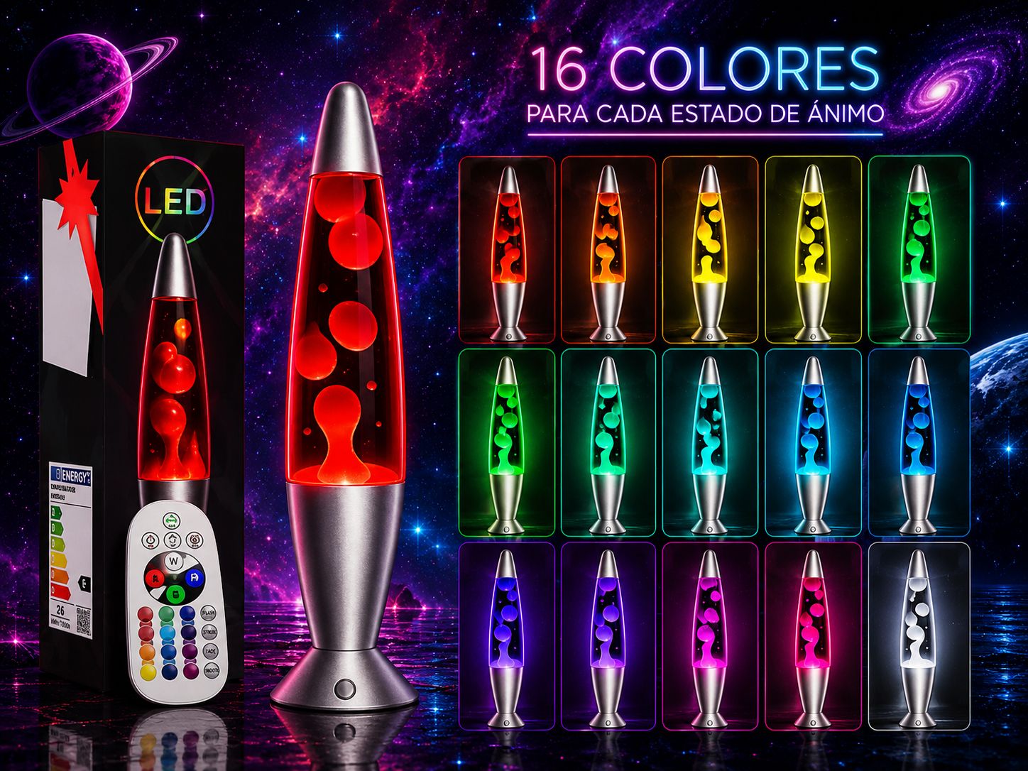 Lámpara de Lava RGB 🌋✨